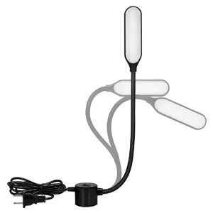 Hanbaak Sewing Machine Light  Magnetic Base LED Work Light with Flexible Gooseneck for Sewing Machine Drill Presses Craft Workbenches Lathes - sewing machine lamp
