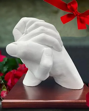Hand Casting Kit Couples & Keepsake Hand Mold kit Couples for Holiday Activities  Molding Kits for Adults  Child  Wedding  Friends  Plaster Hand Mold Casting Kit by Godora Hand Casting Kit - Couples - hand casting kit