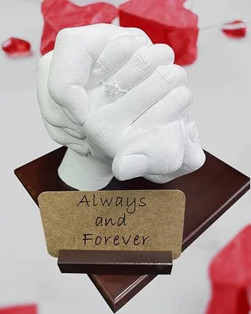 Hand Casting Kit Couples & Keepsake Hand Mold kit Couples for Holiday Activities  Molding Kits for Adults  Child  Wedding  Friends  Plaster Hand Mold Casting Kit by Godora Hand Casting Kit - Couples - product information 10