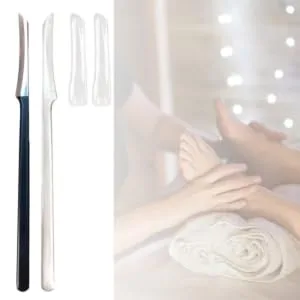 Feet Scraper Knife Manicure Pedicure Pedicure Tool Scraper Manicure Kit Scraper Cleaner Stainless Steel Foot Care Callus Exfoliating (Silver) - foot massage