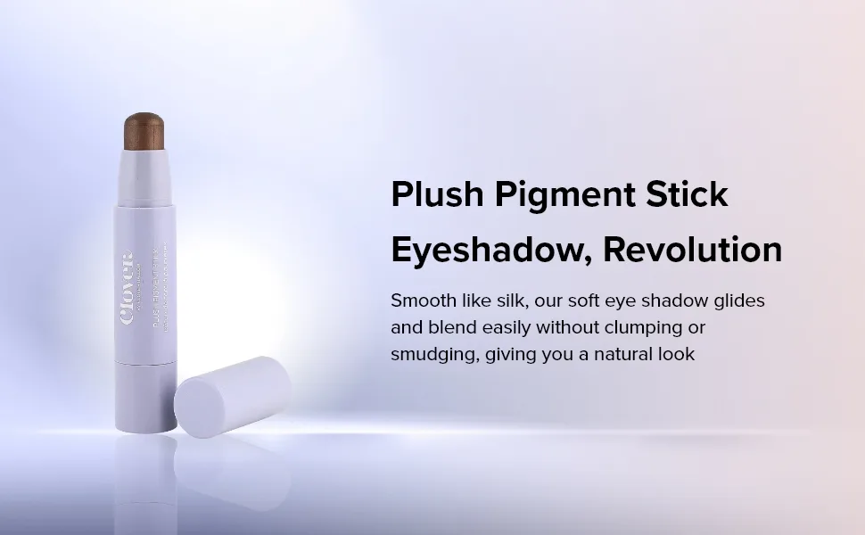 Clover Plush Pigment Cream Eyeshadow Stick Cruelty-Free & Vegan Eye Makeup  Revolution - Stick Eyeshadow