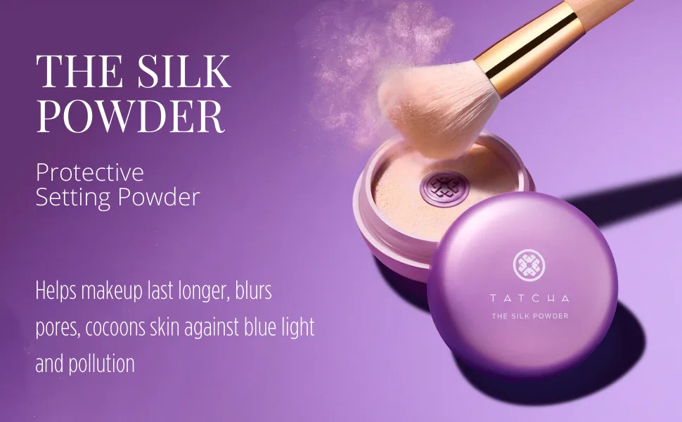 Tatcha The Silk Powder | Protective Setting Powder | Helps Makeup Last Longer  Blurs Pores & Provides a Translucent  Soft-Radiant Finish  20 G| 0.7 oz - tatcha the silk powder