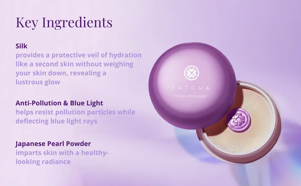 Tatcha The Silk Powder | Protective Setting Powder | Helps Makeup Last Longer  Blurs Pores & Provides a Translucent  Soft-Radiant Finish  20 G| 0.7 oz - tatcha the silk powder