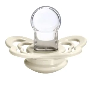 BIBS Supreme Baby Pacifiers | BPA-Free Silicone Pacifier | Made in Denmark | Set of 2 Soothers (Woodchuck  0-6 Months) - bibs couture baby pacifier