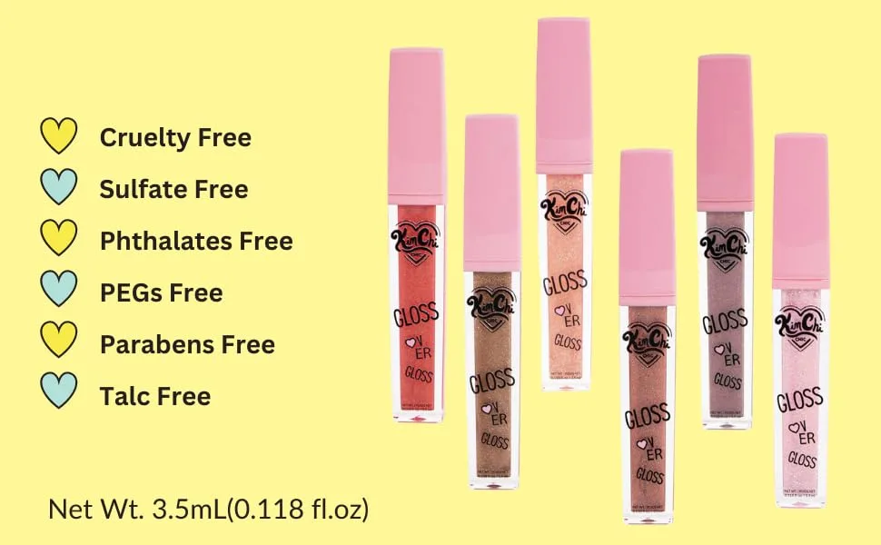 Kimchi Chic Gloss Over Gloss - Peach Shimmer - kimchi chic beauty Makeup Cosmetics Foundation Lipstick Eyeshadow Mascara Highlighter Cruelty-free
