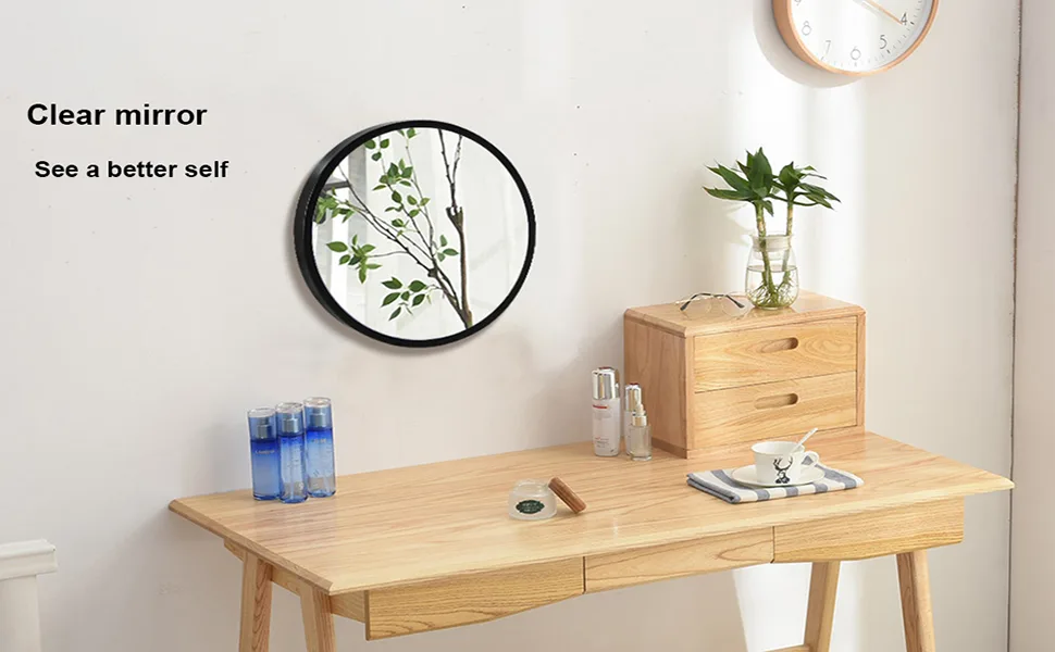 HTNDAYHE Magic Moon Mirror Illuminated Moon Mirror  Makeup Mirror Lunar Luminous Mirror with 3 Brightness Lights  Moon Magic Mirror Decoration Night Light Mirror Turns to Illuminated Moon (9.83) - Magic Moon Mirror