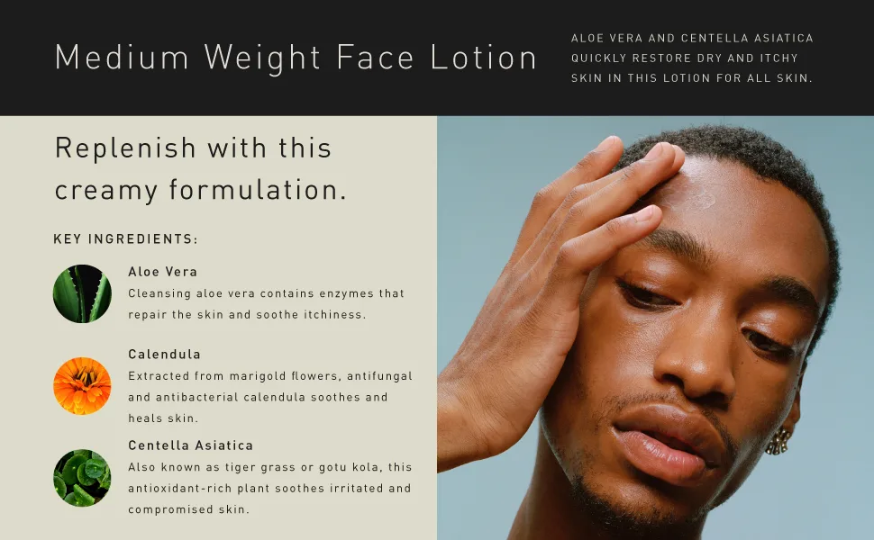 Hawthorne Men s Medium Weight Face Lotion | Face Cream Moisturizer for Normal to Dry Skin | 4 FL OZ - Hawthorne Men Personal Care Products