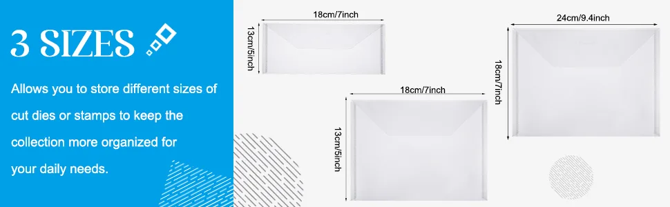 21 Pieces Clear Stamp and Die Storage Pockets Die Cut Storage Bag Scrapbooking Storage Die Storage Envelopes for DIY Card Making (5 x 7 Inch) - product information 3