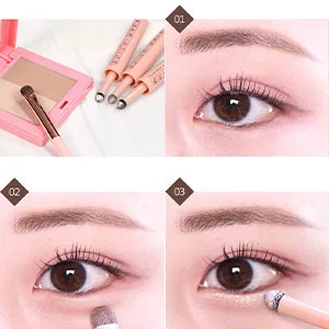 CORINGCO Shimmer Glitter Eye Maker Volume Eyeshadow Stick Quick-Hara Glitter Eye Makeup K-Beauty 03 Milky Way Moonlight Long Lasting Sparkle Glow Light - product information 6