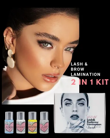 ARYANA NEW YORK Eyebrow Stamp Stencil Kit | Waterproof Brow Pomade Stamp and Shaping Kit - 1 Step brow Stamp On Eyebrows for Perfect Brow | Reusable Brow Stencil (Chocolate) - Lash and brow lamination kit