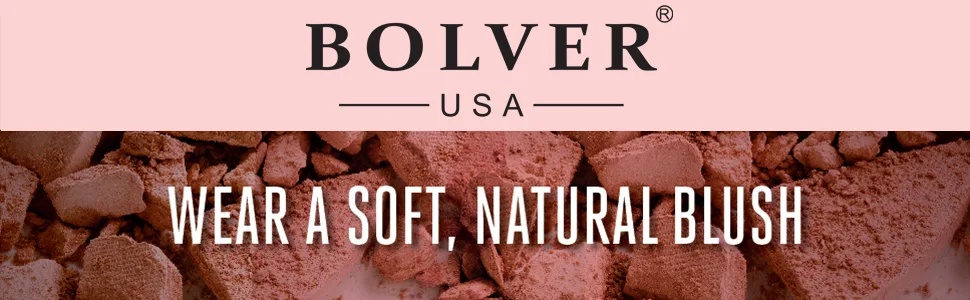 Bolver- Blush 16 Highly Pigmented Powder Blush  Smudge-Resistant Formula For Long-Lasting Touch- Light Pink   11g - SPN-SELH