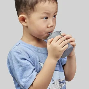 Straw Cups for Toddlers 12M+  Silicone Baby Cup with Straw Non-smell  Silicone Straw Cup 5oz. New- Milk - silicone cup with straw