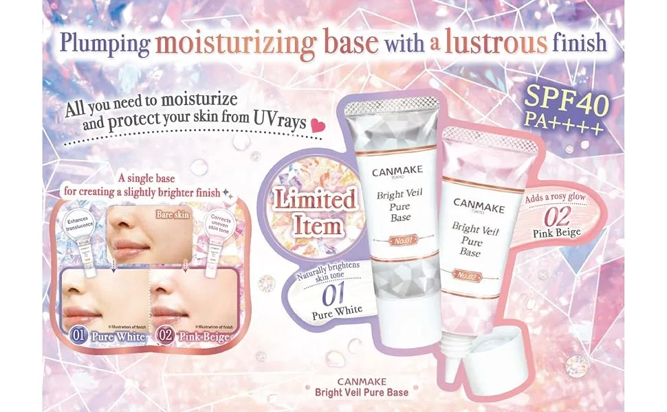 CANMAKE Perfect Serum BB Cream 01 Light - cm bright veil pure base