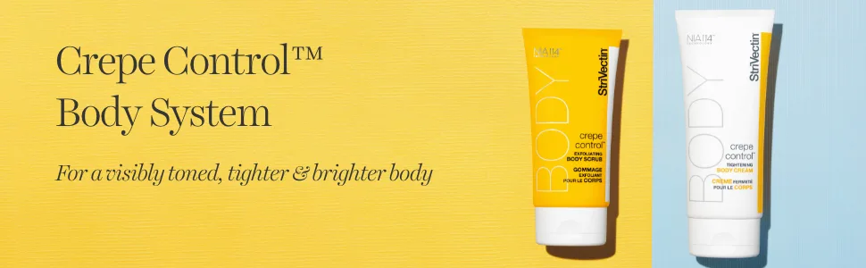 StriVectin Crepe Control Tightening Body Cream and Scrub  Full size products  2 ct - Crepe control