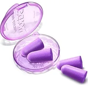 MOLDEX Soft Foam Earplugs 50 Pairs Ear Plugs for Sleeping  Snoring  Work  Travel  Shooting - 33dB Highest NRR Made in USA - Ultra Soft Earplugs SNR-33dB Perfect for Sleeping Snoring Working Study Travel with Carry Case