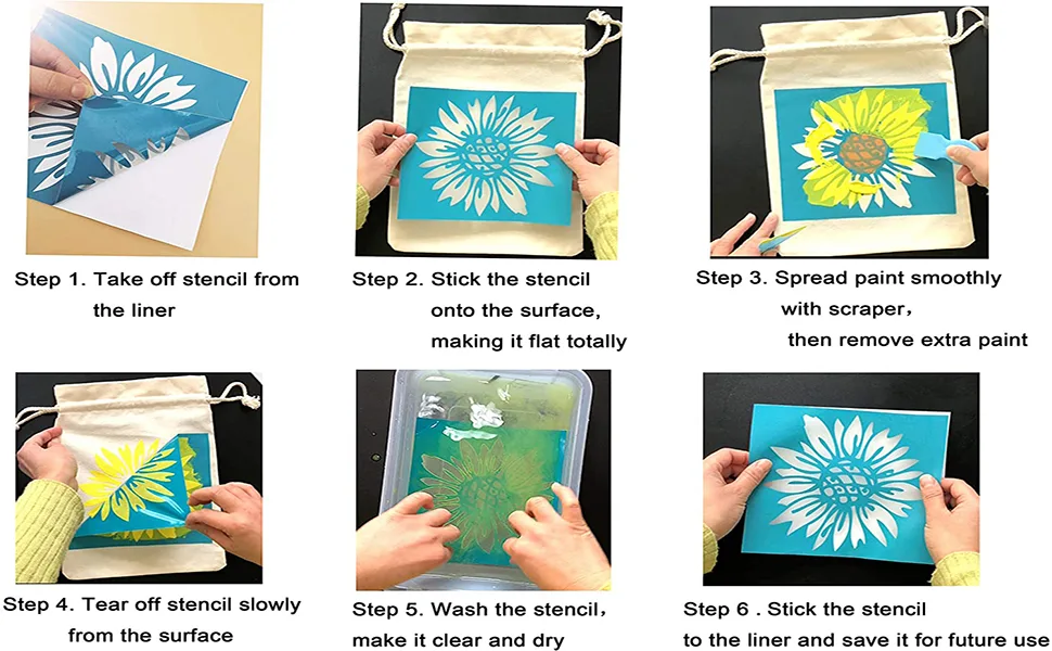 Alinacutle Silkscreen Stencil Reusable Self-Adhesive Silk Screen Printing  Sentiments Template for Printing on Wood/Fabric/Paper  8.5 x 11 (Farm Fresh Christmas Trees) - product information 10