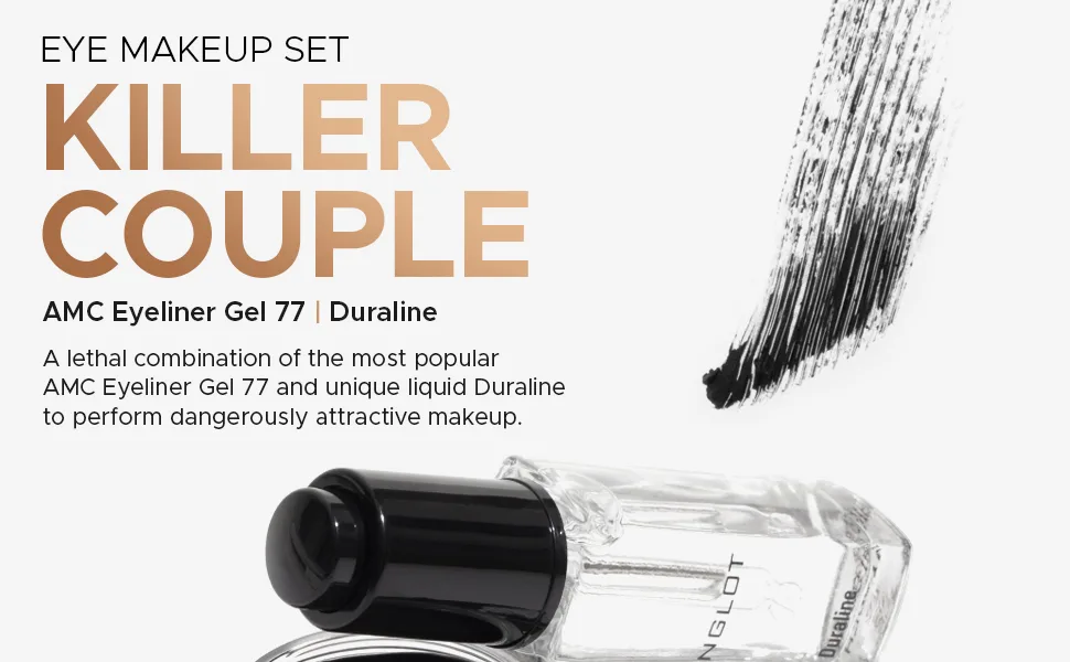 Inglot Eye Set | Duraline + AMC Eyeliner Gel 77 - Killer couple