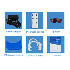 Teeth Whitening Light 36W 10LED Dental Teeth Whitening Blue/Red/Purple LED Light Lamp Bleaching Accelerator with Remote Control - product information 7