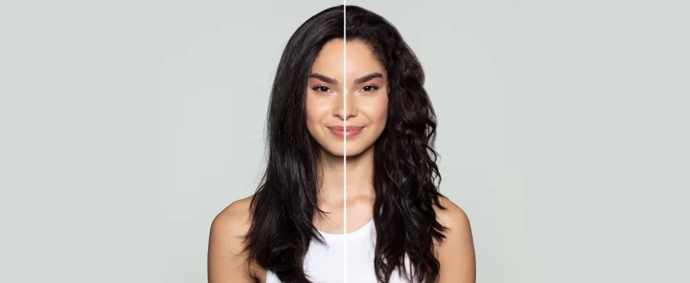 DevaCurl CurlBond Re-Coiling Treatment Mask | Helps Re-Link Broken Bonds | Improves Strength | Protects From Future Damage | All Curl Types CurlBond Mask | 8 fl oz - Before & After