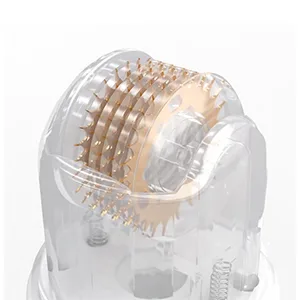 Hydra Roller Microneedle Derma Roller Hydra Stamp Serum Applicator 2 In 1 Kit - Cosmetic Microneedling Tool - Titanium Micro Needle With 2 Empty Ampule Bottles Roller0.5 - product information 8