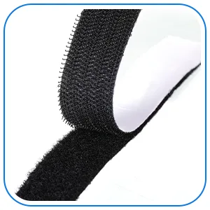 Hook and Loop Tape Double Sided Hook and Loop Tape with Adhesive Back Fastener Strip Reusable Double Side Hook Roll Sticky Glue Nylon Patch  Black (6 Inch Width 1 Yard Length) - product information 3