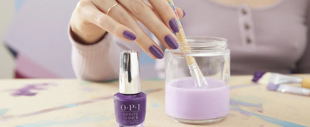 OPI Infinite Shine 2 Long-Wear Lacquer  Blue Long-Lasting Nail Polish  0.5 fl oz Angels Flight to Starry Nights - velvet visionary