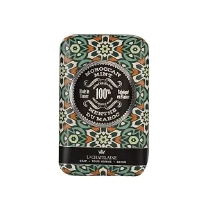 La Chatelaine Shea Butter Bar Soap| Natural and Organic |Triple Milled | Made in France | Large (Deep Blue Sea) - mens, washhand, men