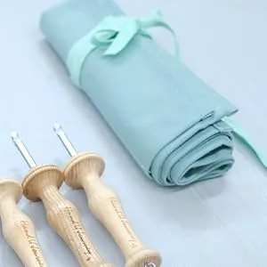 HAND U JOURNEY 7 Sizes Wooden Handle Punch Needle Rug Hooking Tool Complete Set Complete Needle Set - pen curtain