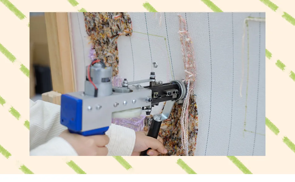 HAND U JOURNEY 72x72  2x2 YD Tufting Fabric  Monk's Cloth with Positioning Marked Line  for Rug-Punch/Punch Needle and Tufting Gun - tufting
