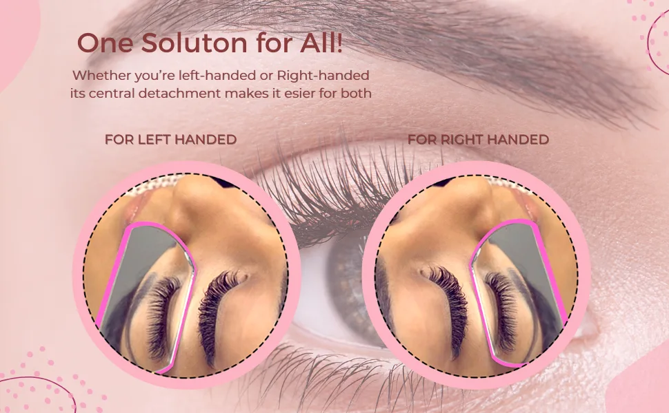 SIVOTE Lash Mirror for Eyelash Extensions UPGRADED DESIGN  Pink - SIVOTE lash mirror universal design, pink