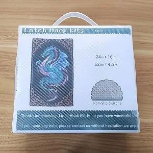 Dragon Latch Hook Rug Kit for Adults  Rug Hook Making Kit with not Printed Canvas and Latch Hook Tool and Enough Yarn Tractor - latch hook kits
