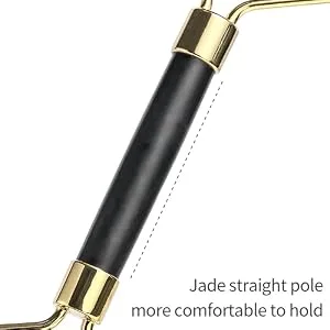 BS-MALL Jade Roller & Gua Sha Scraping Board Anti Aging Black Obsidian Face Roller Massager   Applicator for Face  Neck and Body Muscle Face Roller Massage Tool - product information 30