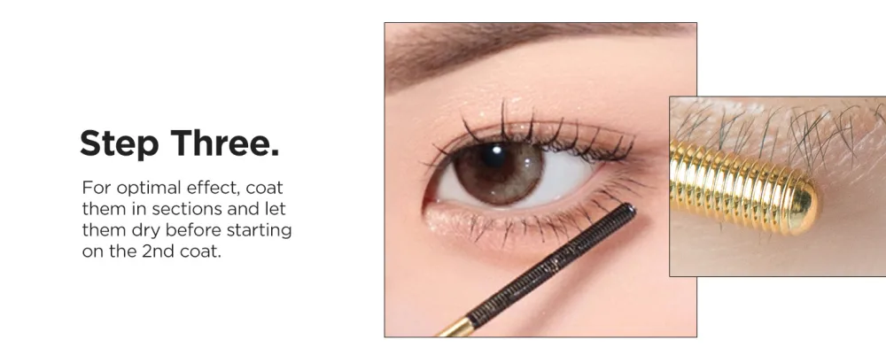 NEOGEN DERMALOGY Innovative Sensational Hygienic Washable Extra Slim Metal Mascara (Slim  Black) - let lashes dry before applying a second coat