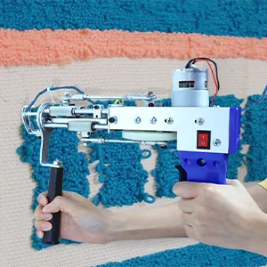 TEKCHIC Rug Tufting Gun  Electric Carpet Cut and Loop Pile 2 in 1 Machine Tufted Rug Making Gun Weaving Flocking Machine 100-240V 9-21mm -Blue - carpet gun carpet tufting gun tufting gun cut pile rug gun machine knitting machines