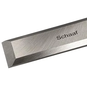 Schaaf Tools 4-Piece Wood Chisel Set | Finely Crafted Woodworking Hand Tools | Durable Cr-V Steel Bevel Edged Blade  Tempered to 60HRc | Tool Roll Included - Schaaf Tools chisel blade