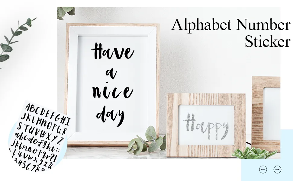 8 Sheets Vinyl Alphabet Letter Sticker Cursive Alphabet Letter Script Pantry Labels Self-Adhesive Vinyl Sticker for Scrapbooking Mailbox Kitchen Signs Grad Cap Containers Jar Labels (White 1 Inch) White 1 Inch - product information 1