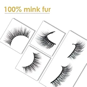 Arison 3D Mink Lashes Natural Wispy False Lashes Fake Mink Eyelashes Fluffy 3D Long Real Lashes Bulk for Women Makeup B12 - product information 4