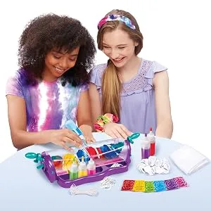 Shimmer 'n Sparkle Deluxe Tie Dye Studio with Hair Scrunchy and Bandana by CRA-Z-Art - deluxe tie dye