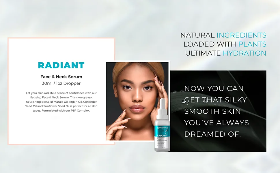 Seratopical Revolution Radiant Face & Neck Anti-Aging Serum - 1 Fl Oz - Seratopicals Radiant