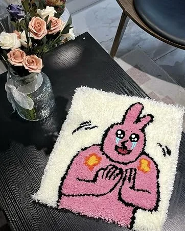 Primary Tufting Cloth with Marked Lines Rug Backing Fabric Monks Cloth for Cut/Loop Pile Tufting Gun  Punch Needle (82.7x78.7in) 82.7x78.7 IN - product information 13