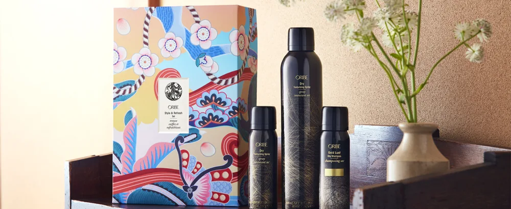 Oribe Dry Texturizing Spray for Unisex Style & Refresh Holiday Set - dry styling set