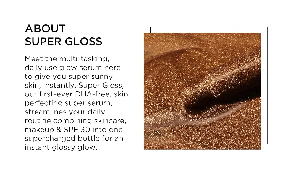 TAN-LUXE Super Gloss with SPF 30 - Illuminating Bronzing Drops  30ml - Cruelty & Toxin Free - tan-luxe, instant tanning, custom, tanning, self tan, body treatment, face treatment, skin care