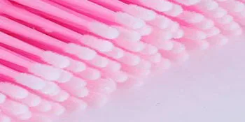 1200PCS Disposable Micro Applicators Brush for Eyelash and Make up Brushes and Personal Care Microswabs Pink (Head Diameter: 2.0mm) - Multipurpose Mini Brush