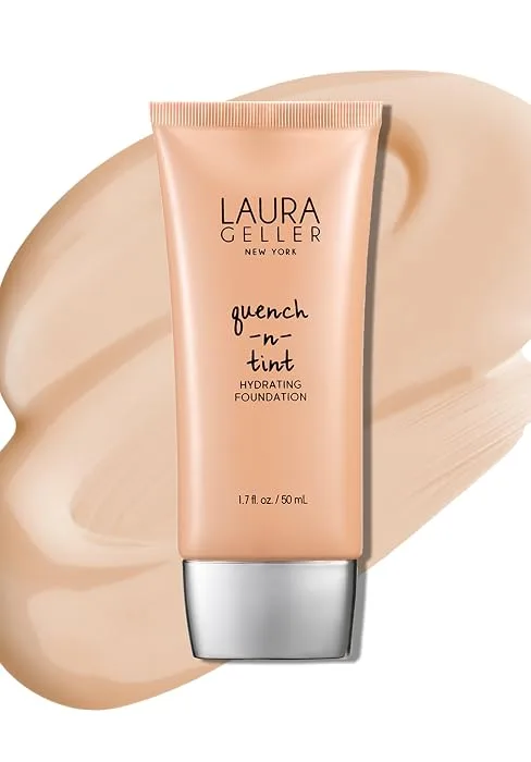 LAURA GELLER NEW YORK Better Than Bare Tinted Moisturizer - Fair 130 - Broad Spectrum SPF 50 - Buildable Light to Medium Coverage - Satin Finish - Quench-n-Tint