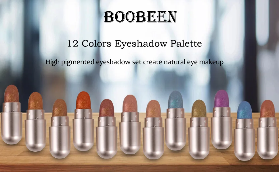 Boobeen 12 Colors Eyeshadow Palette High Pigmented Brighten Eyeshadow Set Blush Highlighting Powder Makeup Set Natural Eye Shadow Kit For Beginners mixed color - eyeshadow palette eye makeup makeup palette pigmented eyeshadow palette makeup eyeshadow palette