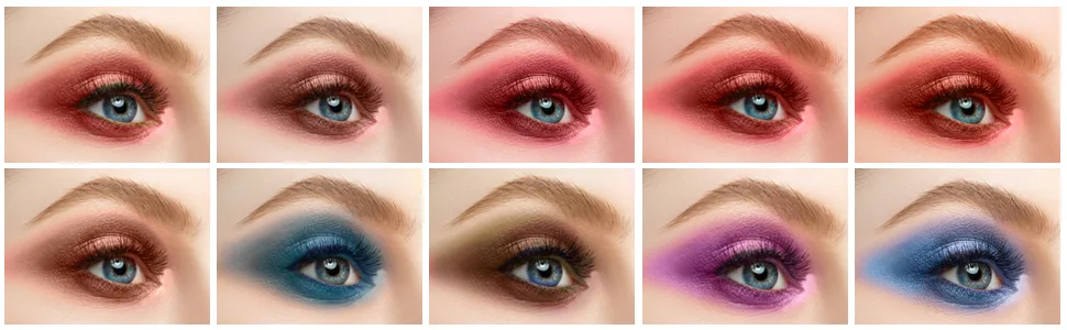 Boobeen 12 Colors Eyeshadow Palette High Pigmented Brighten Eyeshadow Set Blush Highlighting Powder Makeup Set Natural Eye Shadow Kit For Beginners mixed color - eyeshadow palette eye makeup makeup palette pigmented eyeshadow palette makeup eyeshadow palette