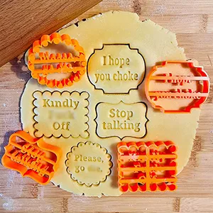 Cookie Molds with Good Wishes  Funny Cookie Cutters   Cookie Cutter Sets for Baking Different Shapes Baking Diy Cookie Suitable for Kitchen DIY Can Be Used by Both Men and Women - product information 4