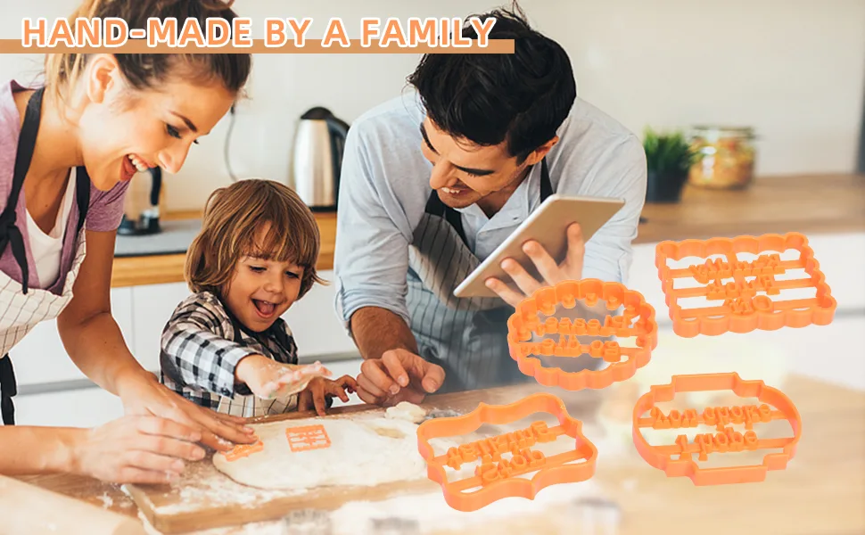 Cookie Molds with Good Wishes  Funny Cookie Cutters   Cookie Cutter Sets for Baking Different Shapes Baking Diy Cookie Suitable for Kitchen DIY Can Be Used by Both Men and Women - These wonderful cookie molds help your children develope hands-on skills.