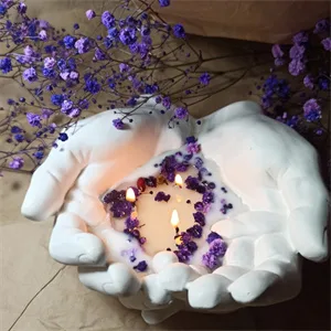Hand Shaped Flower Pot Cement Silicone Mold  Concrete Clay Succulent Planter Mold Dish Resin Mold Jewelry Storage Mould Epoxy Casting Mold Hands - product information 3
