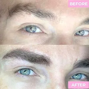 MIYA LASH | Brow Lamination Kit | Professional Eyebrow Lamination with Keratin | DIY Eyebrow Lift Kit | Fuller  Thicker Brows for 6 weeks | Easy to Use | Includes Instruction  Treatment Tools & Brushes - Men Brow Lamination Before After Eyebrow Lamination Treatment